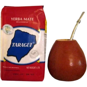 Maté Taraguï sachet de 500gr + Calebasse + paille à maté